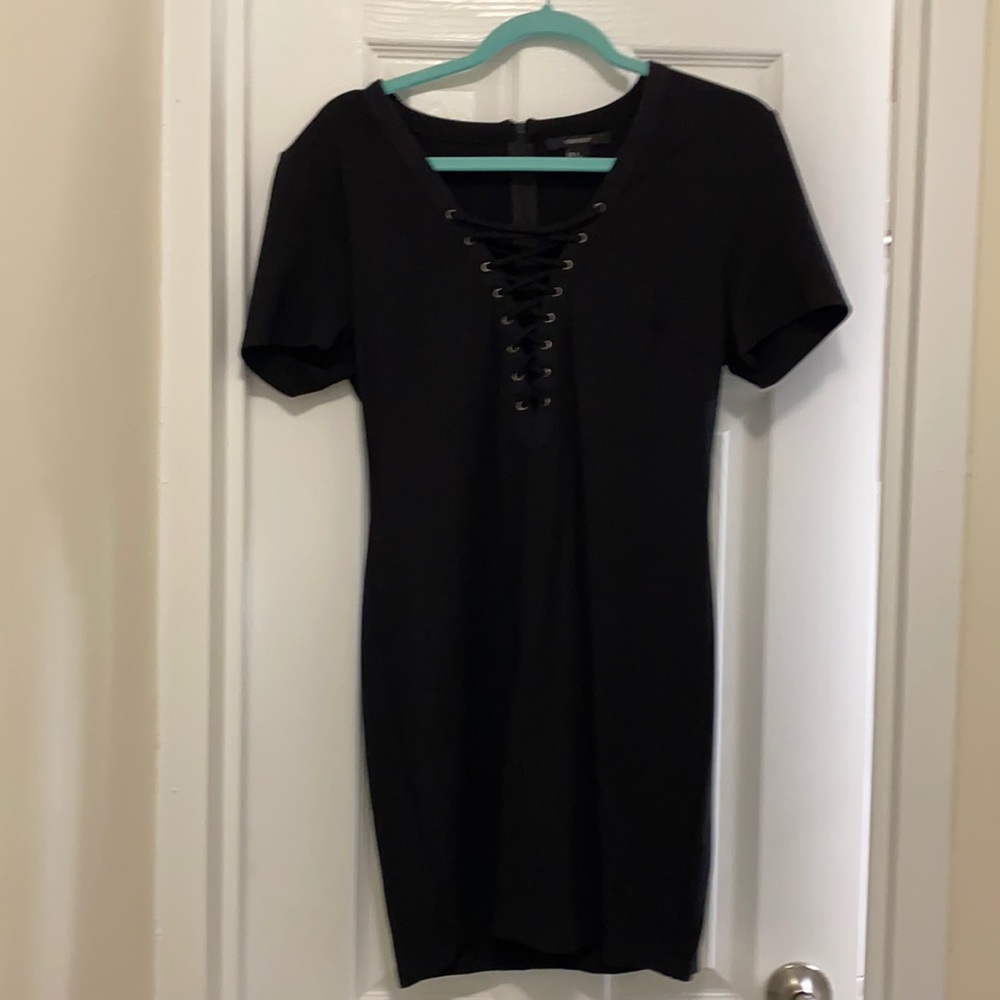 Bodycon mini black dress, size large, from forever 21